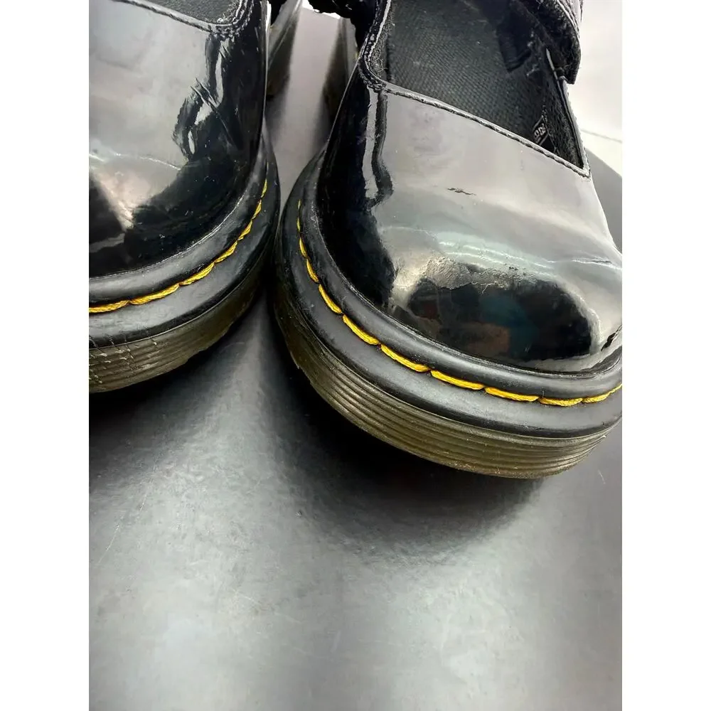 Dr. Martens Maccy Juniors Kids Size 12‎ Black Patent Leather Mary Jane Shoes